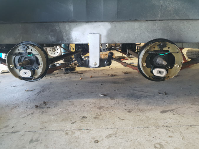 Caravan being serviced and safety checked by Caravan Worx